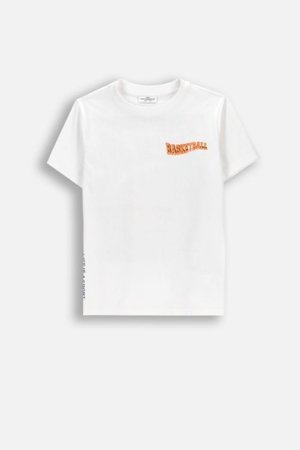 COCCODRILLO lühikeste varrukatega t-särk, valged, WC6143203MBJ-001-146, 146 cm 