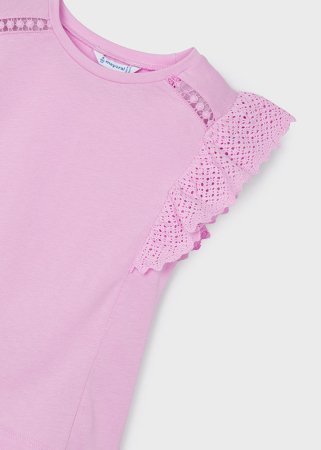 MAYORAL lühikeste varrukatega t-särk 6D, mauve, 3082-28 