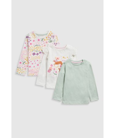 MOTHERCARE marškinėliai ilgomis rankovėmis 3 vnt., JM652 116 
