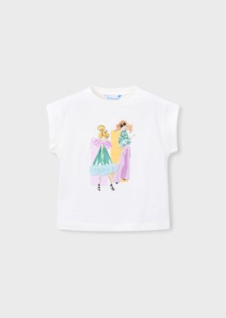 MAYORAL lühikeste varrukatega t-särk, natur-lake, 3.005-77, 104  cm 