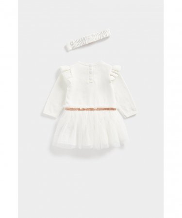 MOTHERCARE pikkade varrukatega kleit + sukapüksid + peapael, CB872 607038