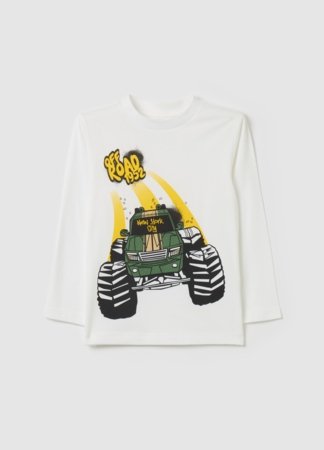 OVS pikkade varrukatega t-särk, valged, 140 cm, 002105719 