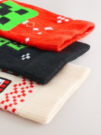 NEXT MINECRAFT sokid, 3 tk., W33710, cm 