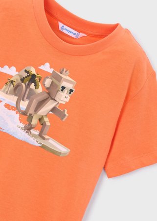 MAYORAL lühikeste varrukatega t-särk, orange, 3.077-84, 98  cm 