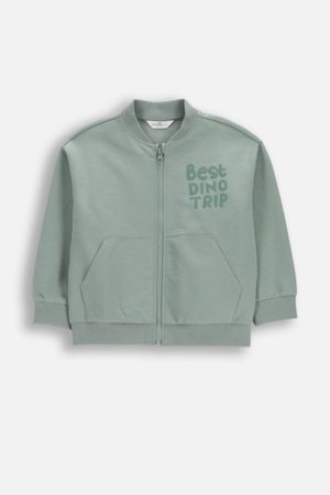 COCCODRILLO tõmblukuga pusa, roheline, WC6132201NBK-011-116, 116 cm 