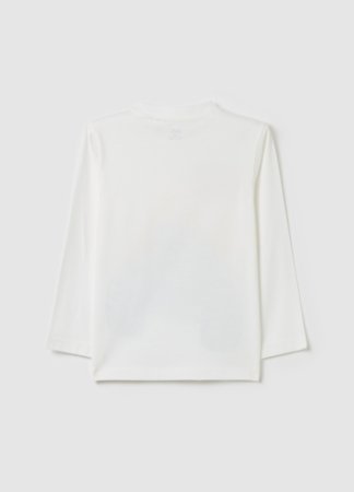 OVS pikkade varrukatega t-särk, valged, 140 cm, 002105719 
