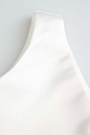 COCCODRILLO varrukateta kleit, valge, suurus 