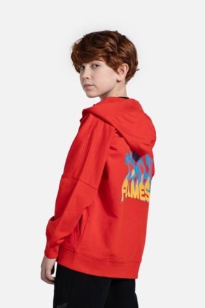 COCCODRILLO kapuutsiga kampsun DRAGONS BOY JUNIOR, punane, WC5132402DBJ-009-164, 164 cm 