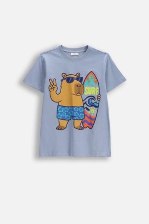 COCCODRILLO lühikeste varrukatega t-särk, sinised, WC6143207VBB-014-146, 146 suurus 