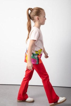 COCCODRILLO säärised ACADEMY GIRL KIDS, punane, cm 