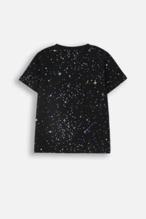 COCCODRILLO t-shirt WORLD OF PIXEL BOY KIDS, mustad, ZC4143201WBK-021-122, 122 cm 