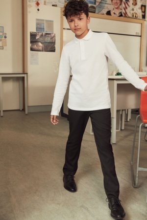 NEXT pikkade varrukatega polo särk, 968394 158 96839411