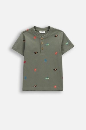 COCCODRILLO lühikeste varrukatega polo särk, rohelised, WC6143208FBK-011-110, 110 