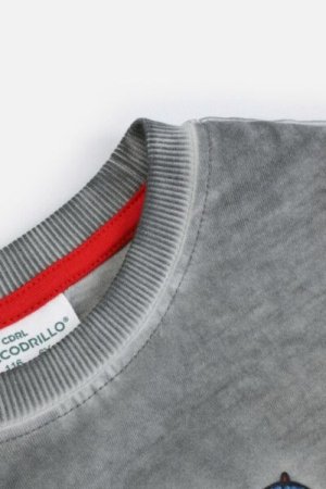 COCCODRILLO long sleeved t-shirt ACADEMY BOY KIDS, hallid, ZC4143102ABK-019-092, 92 cm 