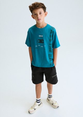 MAYORAL lühikeste varrukatega t-särk, aqua, 6.034-24, 140 cm 