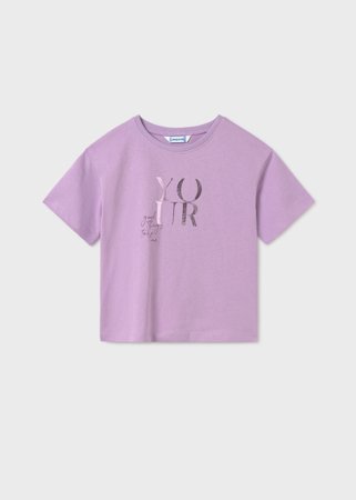 MAYORAL lühikeste varrukatega särk, lilac, 6024-71, 157 cm 