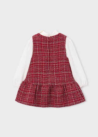 MAYORAL pikkade varrukatega kleit, red, 7.042-32, 116  cm 