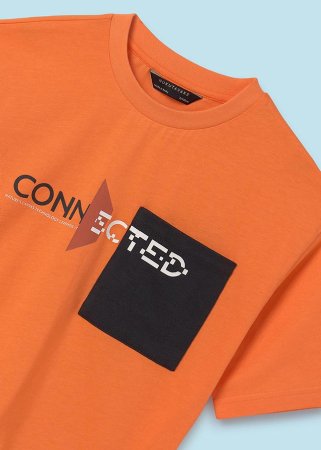 MAYORAL lühikeste varrukatega t-särk + lühikesed püksid 7D, virsiku värv, 6668-66 