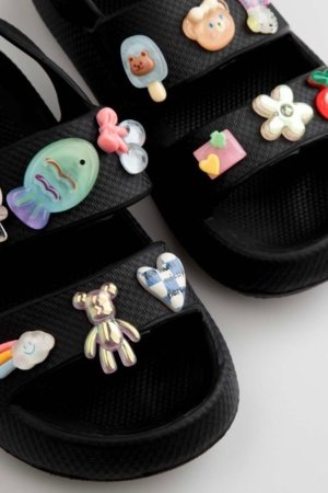 COCCODRILLO sandaalid, mustad, WC6208102SHG-021-030, 30/031 suurus 