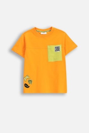 COCCODRILLO lühikeste varrukatega särk GAMER BOY KIDS, oranž, WC5143203GBK-006-122, 122 cm 