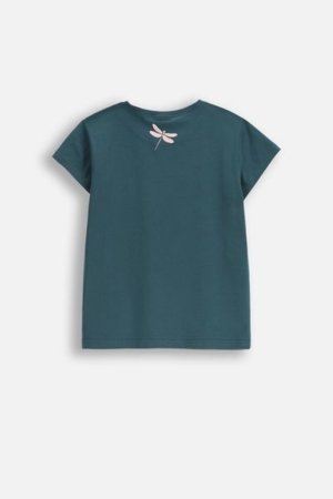 COCCODRILLO t-shirt EVERYDAY GIRL A, green, ZC5143221VGA-011-128, 128 cm 