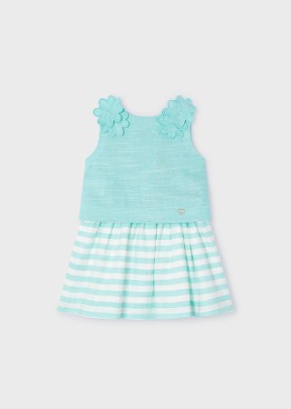 MAYORAL lühikeste varrukatega t-särk + seelik 6B, anise, 3952-11 