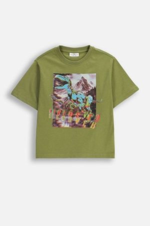 COCCODRILLO t-särgid EVERYDAY BOY A, roheline, ZC5143209VBA-012-110, 110 cm 