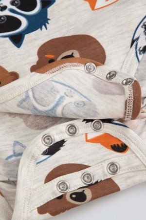 COCCODRILLO liivakajakas FOREST FRIENDS BOY NEWBORN, hall, cm 