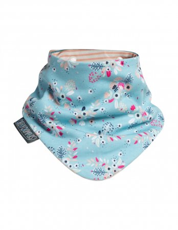 CHEEKY CHOMPERS närimisrätik kaela BOTANICAL BLOOM & MADE WITH LOVE, white/blue, 796 796