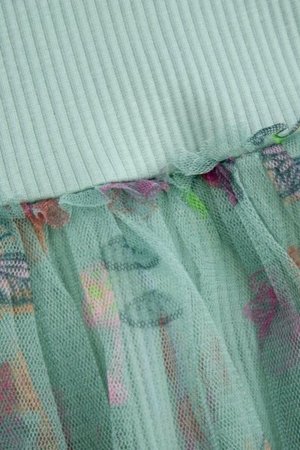 COCCODRILLO pikkade varrukatega kleit DREAM DIARIES GIRL KIDS, roheline, WC5129102DGK-027-122, 122 cm 