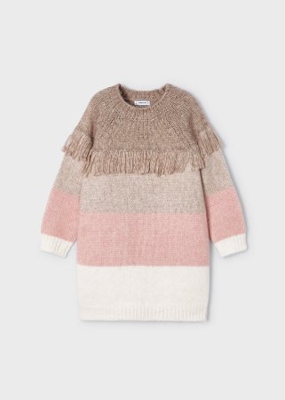 MAYORAL pikkade varrukatega kleit 6G, nude, 4926-92 