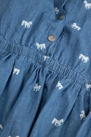 COCCODRILLO pikkade varrukatega kleit, sinine, WC6128101GGK-014-098, 98 suurus 