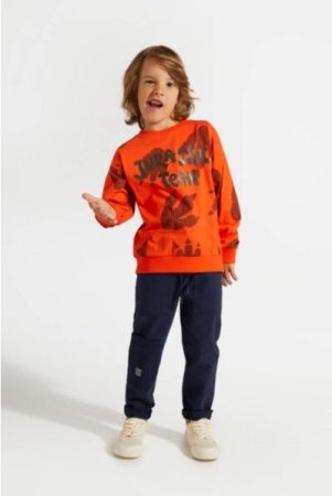 COCCODRILLO joggers DIGITAL BOY KIDS, tumesinised, ZC4119101DBK-015-122, 122 cm 