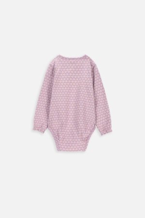 COCCODRILLO pikkade varrukatega bodi SOFT ALPINE GIRL NEWBORN, lilla, ZC3112102SGN-016 ZC3112102SGN-016-074