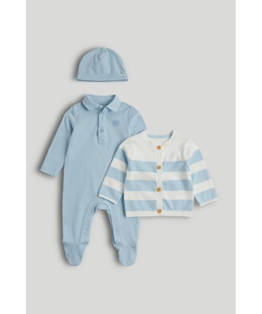 MOTHERCARE kombinesoon, kampsun ja müts, AV42801  