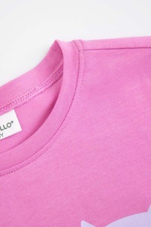 COCCODRILLO pikkade varrukatega t-särk, roosad, cm 