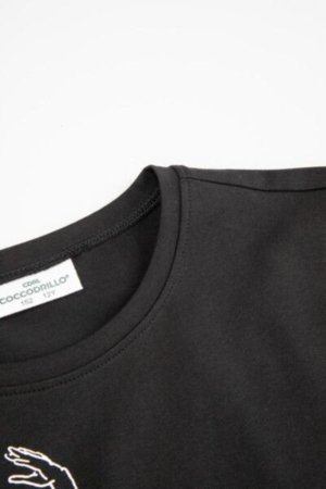COCCODRILLO t-shirt EVERYDAY GIRL A, mustad, ZC4143101VGA-021-152, 152 cm 