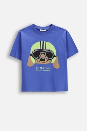 COCCODRILLO lühikeste varrukatega t-särk, sinised, WC6143205HBK-014-092, 92 suurus 