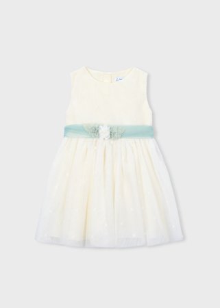 MAYORAL varrukateta kleit, natural, 3.919-42, 92  cm 