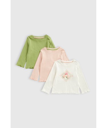 MOTHERCARE pikkade varrukatega t-särk 3 tk., JL468 
