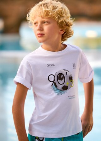 MAYORAL lühikeste varrukatega t-särk, white, 6.036-30, 152  cm 