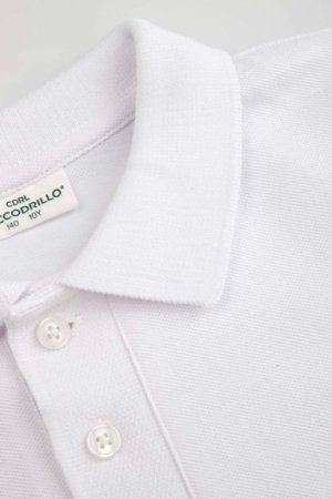 COCCODRILLO lühikeste varrukatega polo särk, valged, WC6143601EJB-001-116, 116 suurus 