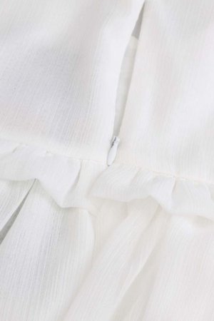 COCCODRILLO lühikeste varrukatega kleit ELEGANT BABY GIRL, kreemjas, WC5128204EBG-003-098, 98 cm 