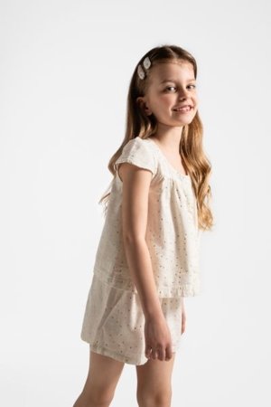 COCCODRILLO pluus ELEGANT JUNIOR GIRL, valge, WC5140201EJG-001-134, 134 cm 