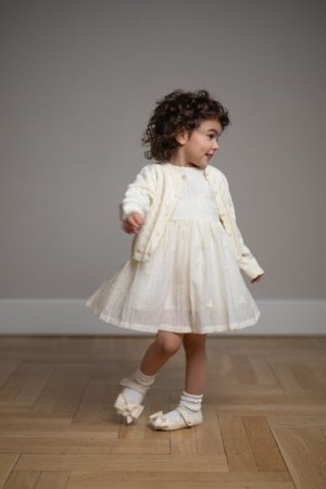 COCCODRILLO lühikeste varrukatega kleit, beež, WC6128201FGN-003-074, 74 suurus 