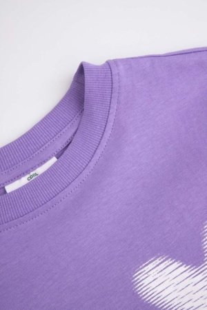 COCCODRILLO lühikeste varrukatega t-särk, lillad, WC6143209MBJ-016-140, 140 cm 