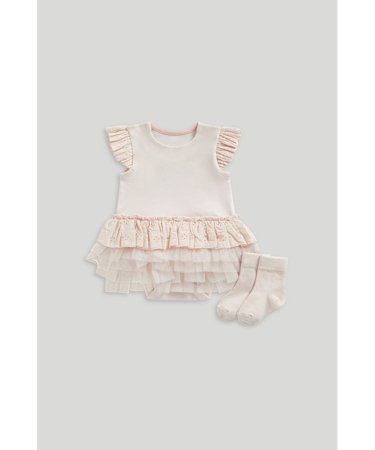 MOTHERCARE lühikeste varrukatega bodi ja sokid, LL810 