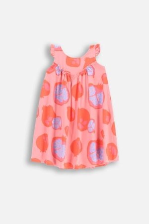 COCCODRILLO lühikeste varrukatega kleit TROPICAL STORY GIRL KIDS, roosa, WC5129301TGK-033-122, 122 cm 