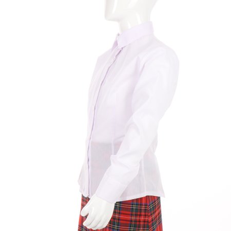 MAMAJUM klassikaline pikkade varrukatega särk tüdrukule, valge, 10-000024, 158/164 cm 10-000024