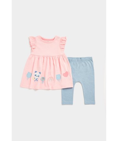 MOTHERCARE lühikeste varrukatega kleit + retuusid, EB500 622699